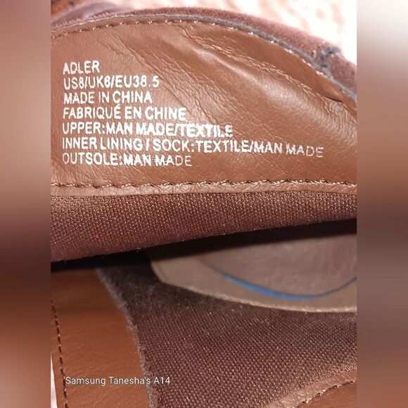 Just Fab Adler Patchwork brown suede and snake print heeled Bootie Women Size 8 - Picture 4 of 4